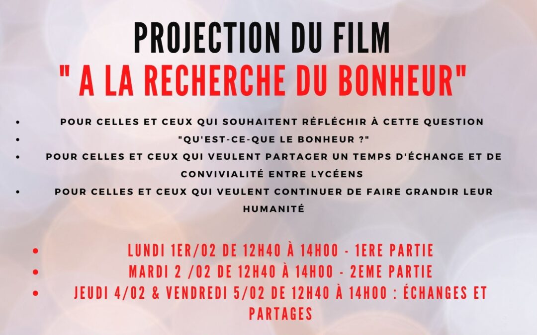 C’EST QUOI LE BONHEUR ?